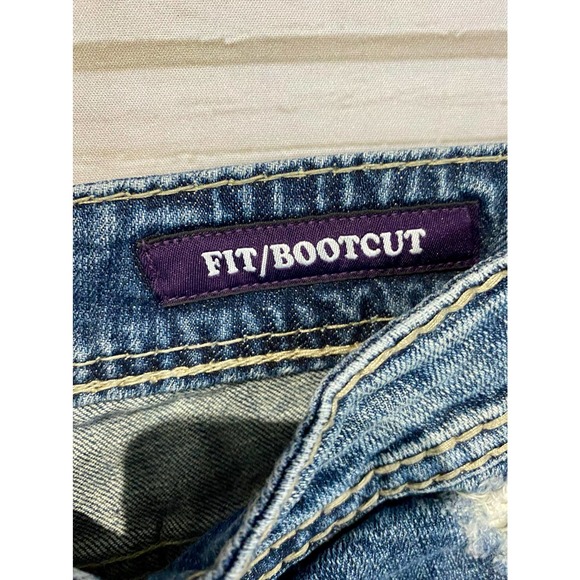 Vigoss Fit Boot Cut Faded Jeans - Picture 2 of 9